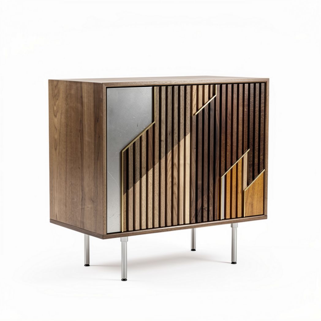 Sideboard aus massivem Holz in verschiedenen Holzfarben 80 x 40 x 75cm